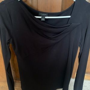 Ann Taylor factory black spandex, long sleeve top
